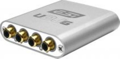 ESI UDJ6  USB  DJ: 24-bit / 96kHz,  0  6, 4  RCA, 2x1/4"TRS