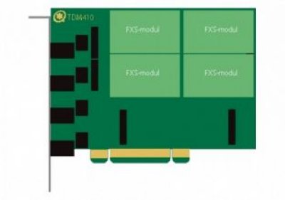 Digium 1TDM440BF Digium 1TDM440BF , PCI 3.3/5.0V, 4  FXS,   