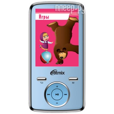  Ritmix (RF-4400-4Gb) Blue (A/V Player,FM,4Gb,MicroSD,1.8"LCD,.,USB2.0,Li-Poly)