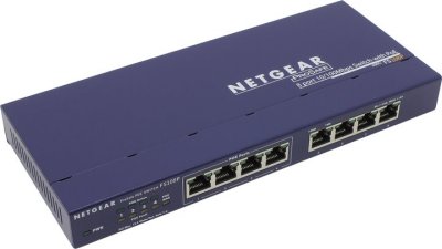  Netgear (FS108PEU) 8- 10/100 /, 4   PoE,  