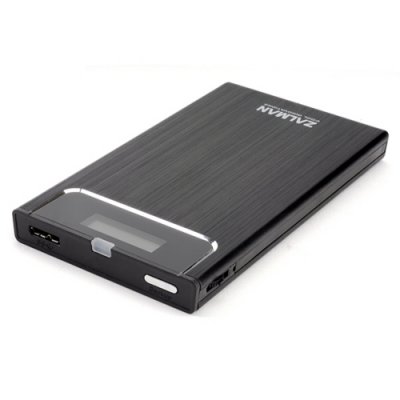 Zalman (ZM-VE300 Black) (EXT BOX    2.5"SATA HDD, USB3.0, Al,  CD/DVD/