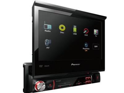  Pioneer AVH-3500DVD 7" 800  480 USB MP3 CD DVD FM RDS 1DIN 4x50  