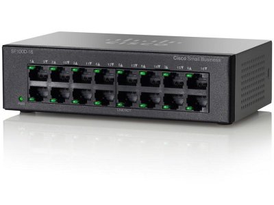  Cisco SF100D-16-EU 16-Port 10/100 Desktop Switch