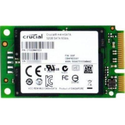   HDD 32Gb SSD Crucial M4 (CT032M4SSD3, mSATA 3, 2.5", MLC)