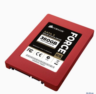   HDD 360Gb SSD Corsair Force GS Series (CSSD-F360GBGS-BK, SATA-III, 2.5", MLC)