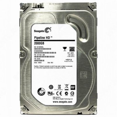   3.5" 2.0Tb SATA III, 64 Mb, 5900 rpm Seagate Original Pipeline HD ST2000VM003