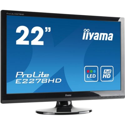  21.5" Iiyama PLE2278HD-GB1 ProLite TFT TN 1920x1080; 0.248mm; 5ms; 250cd/m2; 1000:1