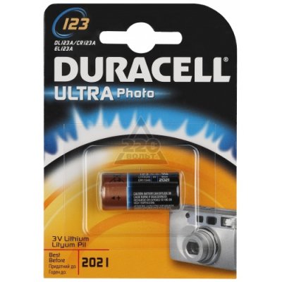  DURACELL CR123 ULTRA (10/50/6000)  1 