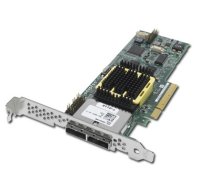  Adaptec ASR-5085 (PCI-Ex8,LP,SAS/SATAII,RAID 0,1,10,5,6,50,8port(EXT 2*SFF8088)512Mb) SGL