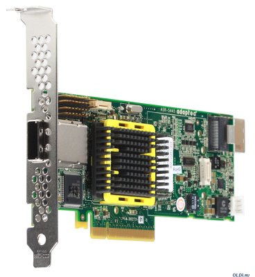  Adaptec ASR-5445 (PCI-Ex8, LP,SAS/SATAII, RAID..., 8port(intSFF8087+extSSF8088), 512Mb) S