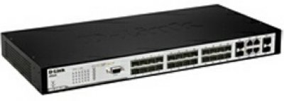  D-Link DES-3200-28F 24-Port 100Mbps SFP open slots + 4 Combo 1000BASE-T/SFP L2 Management