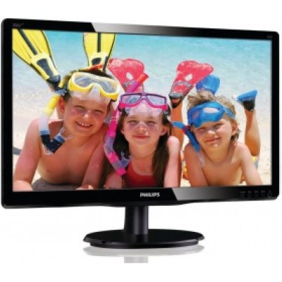  20" Philips 206V4LAB/00(01) Black (LED, LCD, Wide, 1600x900, 5 ms, 170/160, 250 cd/m, 10M: