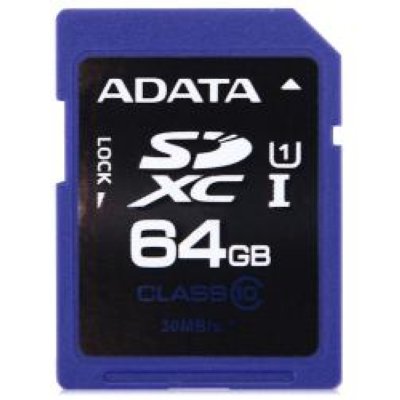   ADATA (SDXC-64Gb UHS-I) SecureDigital Extended Capacity Memory Card