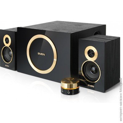  SVEN MS-1085 GOLD Black (2x13W +Subwoofer 20W, ,  )