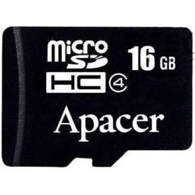   SDMicro (TransFlash) 16Gb Apacer, microSDHC Class4 (AP16GMCSH4-RA)