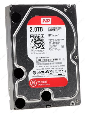   2Tb Western Digital WD20EFRX Caviar Red, SATA III [IntelliPower, 64Mb, for NAS]