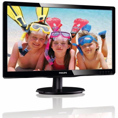  19" Philips 190V4LSB2/01 Black LED, Wide, 1440x900, 5 ms, 90/65, 200 cd/m, 10M:1, +D LCD