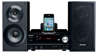   Sharp XL-HF151PHBK 2x15  iPhone / iPod USB MP3