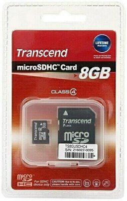   Micro SecureDigital Micro SecureDigital 8Gb HC Transcend UHS-1 class10 (TS8GUSDU1)