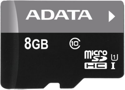   ADATA MicroSDHC 8GB Class 10 Premier UHS-I U1 + SD adapter