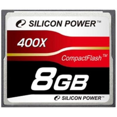   Compact Flash Card 8Gb Silicon Power Super Speed 400x SP008GBCFC400V10