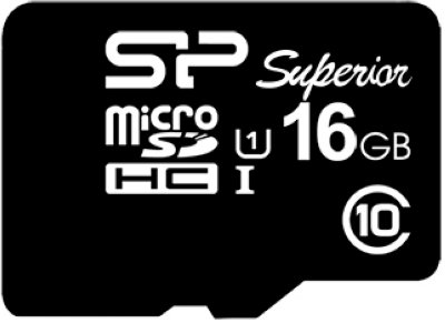   MicroSDHC 16GB Class10 UHS-I U1 Silicon Power Superior  90 /(600 ) + 1 Adapter (S