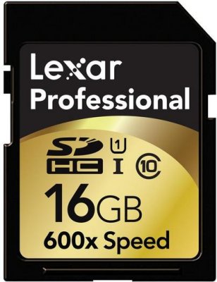   16Gb - Lexar 600x Professional High-Capacity Class 10 - Secure Digital LSD16GCTBEU600 (