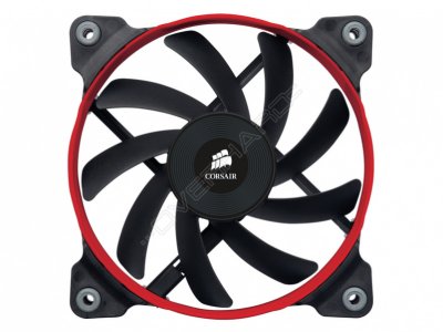  Corsair Air Series AF120 Quiet Edition High Airflow 120mm Fan, black with blue, red, whit