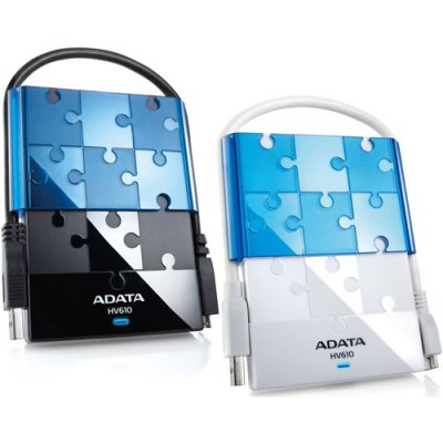   ADATA (AHV610-500GU3-CWHBL) DashDrive HV610 White&Blue USB3.0 Portable 2.5" HDD 500Gb E