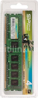   DDR3 1600MHz 4Gb Silicon Power , ( SP004GBLTU160V02 ) OEM